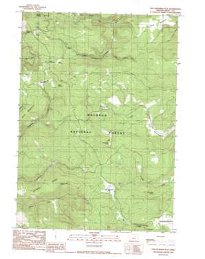 Five Hundred Flat topo map