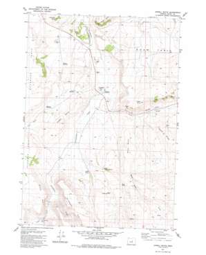 Angell Butte topo map