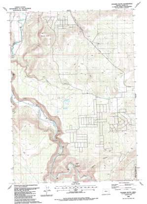 Stearns Butte topo map