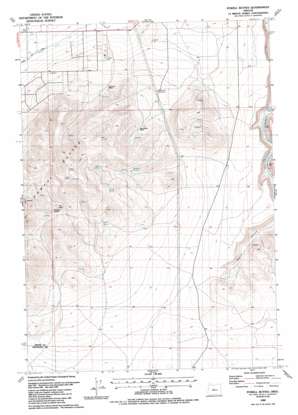 Powell Buttes topo map