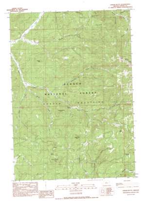 Gerow Butte topo map
