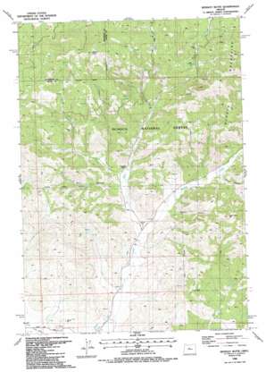 Hensley Butte topo map