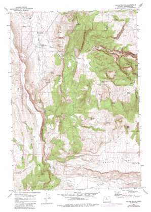 Teller Butte topo map