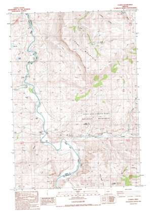 Clarno USGS topographic map 44120h4