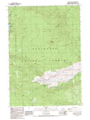 Tumalo Falls topo map