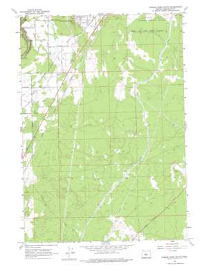 Forked Horn Butte topo map