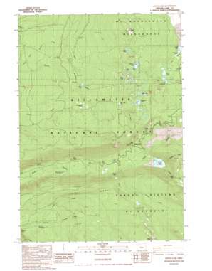 Linton Lake topo map