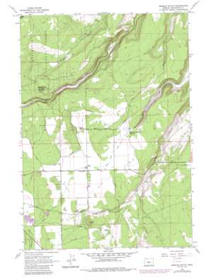 Henkle Butte topo map