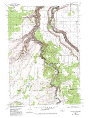 Steelhead Falls topo map