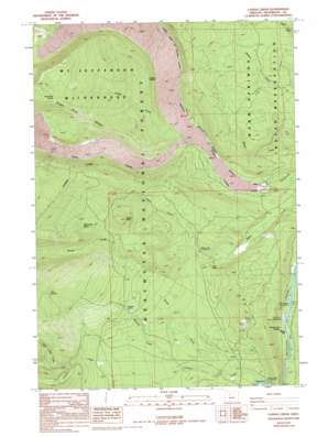 Candle Creek topo map