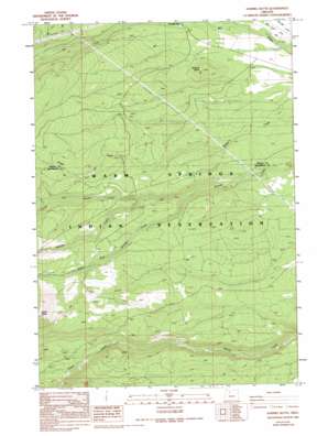 Sawmill Butte topo map