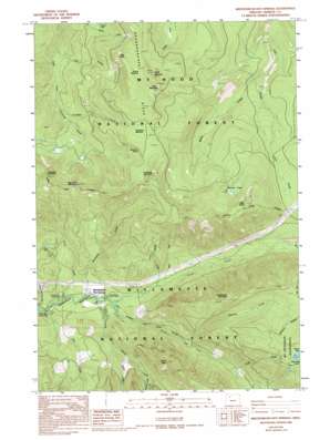 Breitenbush Hot Springs USGS topographic map 44121g8