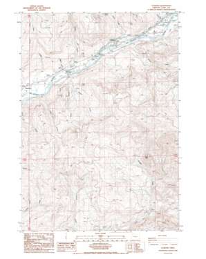 Leaburg topo map