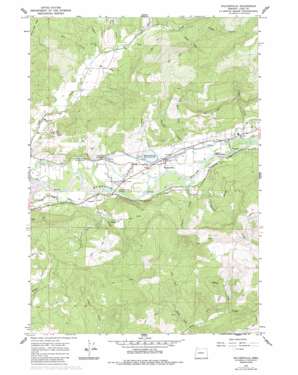 Leaburg USGS topographic map 44122a7