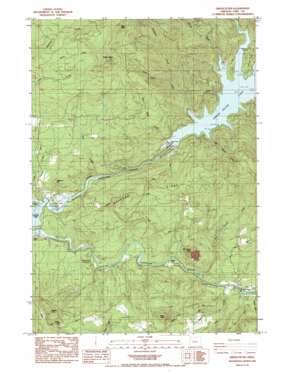 Green Peter topo map