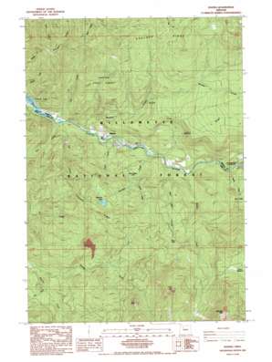 Idanha USGS topographic map 44122f1