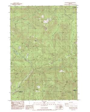 Rooster Rock topo map