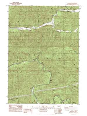Greenleaf topo map