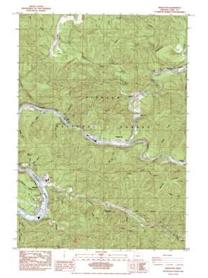 Mapleton topo map