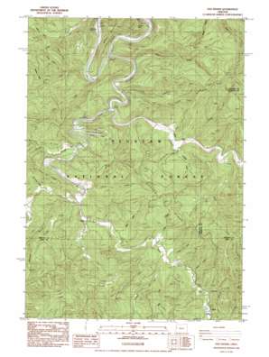 Five Rivers topo map