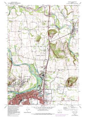 Albany topo map