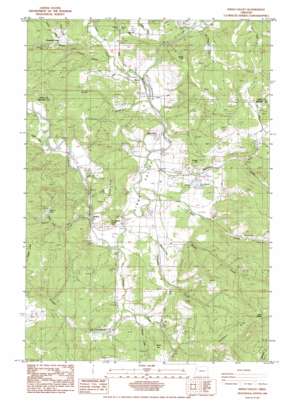 Kings Valley topo map