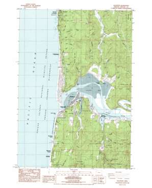 Waldport USGS topographic map 44124d1
