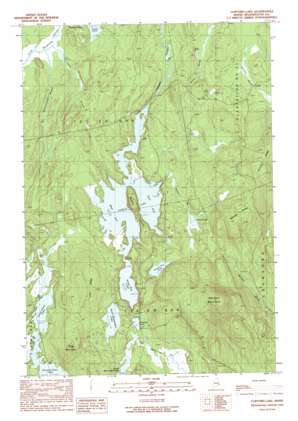 Clifford Lake topo map