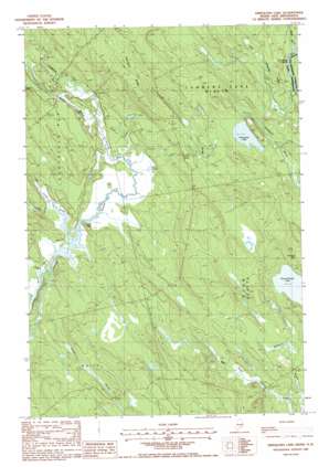 Simsquish Lake USGS topographic map 45067d5