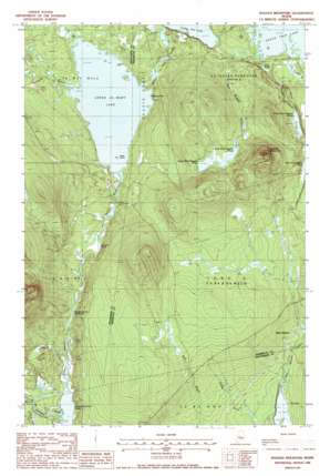 Ragged Mountain USGS topographic map 45068e8