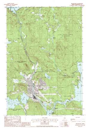 Millinocket USGS topographic map 45068f6
