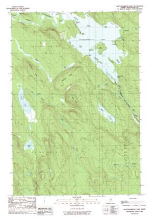 Mattawamkeag Lake USGS topographic map 45068h2