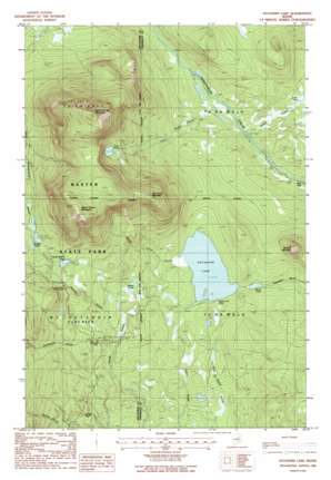 Katahdin Lake USGS topographic map 45068h7
