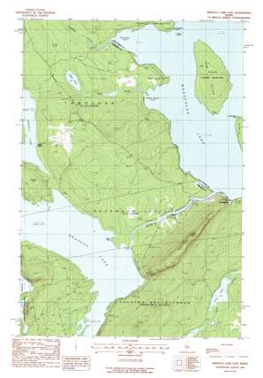 Brassua Lake East USGS topographic map 45069f7