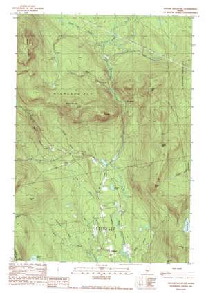 Witham Mountain topo map