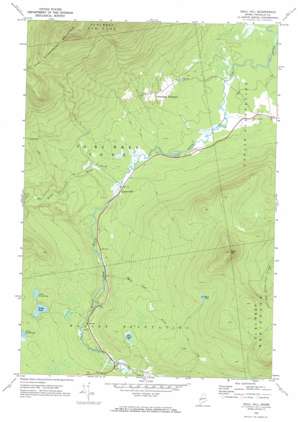 Quill Hill topo map