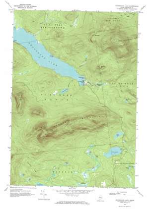 Kennebago Lake USGS topographic map 45070a6