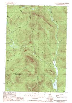 Little Kennebago Lake USGS topographic map 45070b7