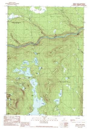 Pierce Pond USGS topographic map 45070c1