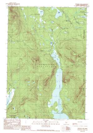 Spencer Lake topo map