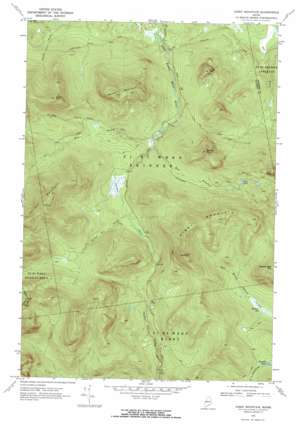 Kibby Mountain topo map
