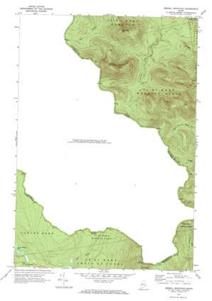 Merrill Mountain topo map