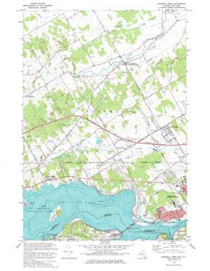 Cornwall West topo map
