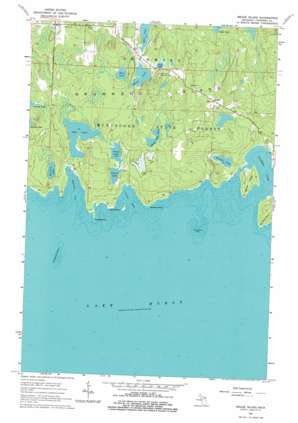 Meade Island USGS topographic map 45083h6