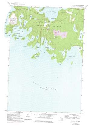 Whitney Bay topo map