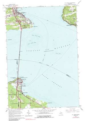 Saint Ignace USGS topographic map 45084g6