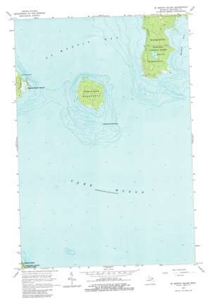 Saint Martin Island USGS topographic map 45084h5