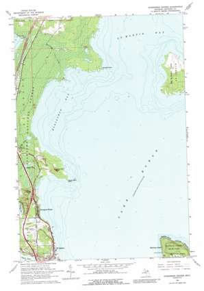 Evergreen Shores USGS topographic map 45084h6
