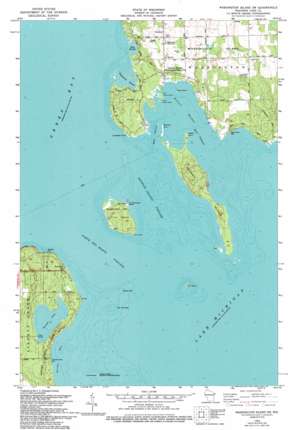 Washington Island SW USGS topographic map 45086c8