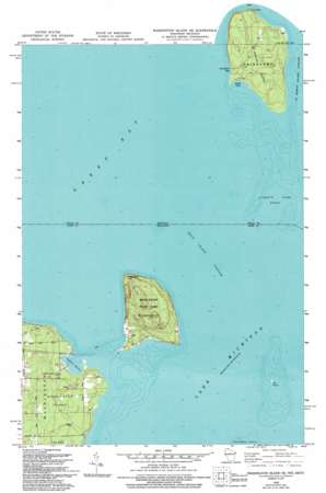 Washington Island NE USGS topographic map 45086d7
